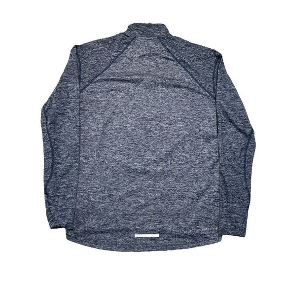 Nike Dri-Fit Men's Heather Blue 1/4 Zip Running Pullover - Picture 5 of 12